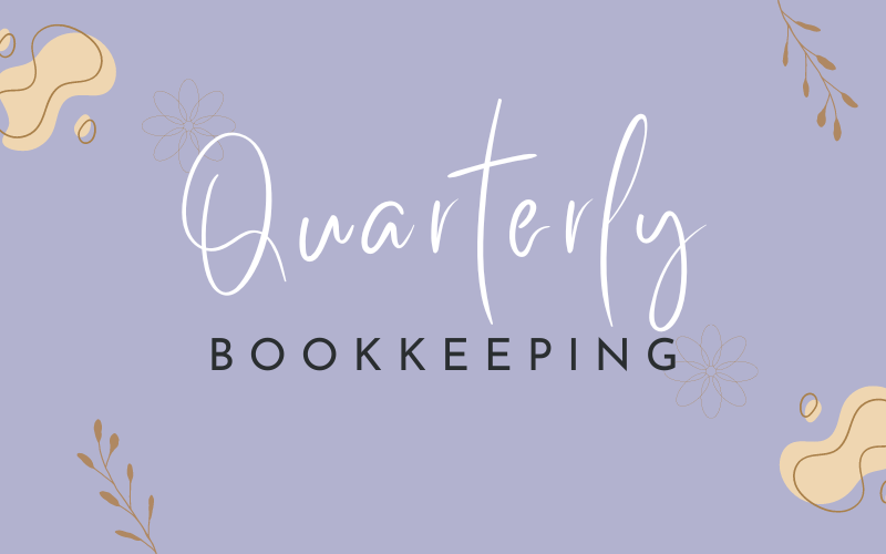 Quarterly bookkeeping slide for Midwives.