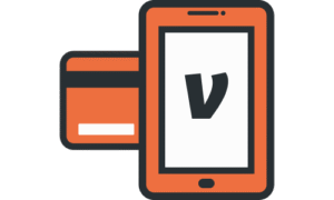 cartoon picture of venmo phone app