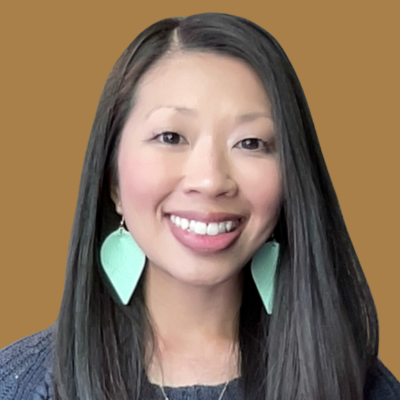 Home 13 headshot of Christina Thacker - Bookkeeper against a purple background